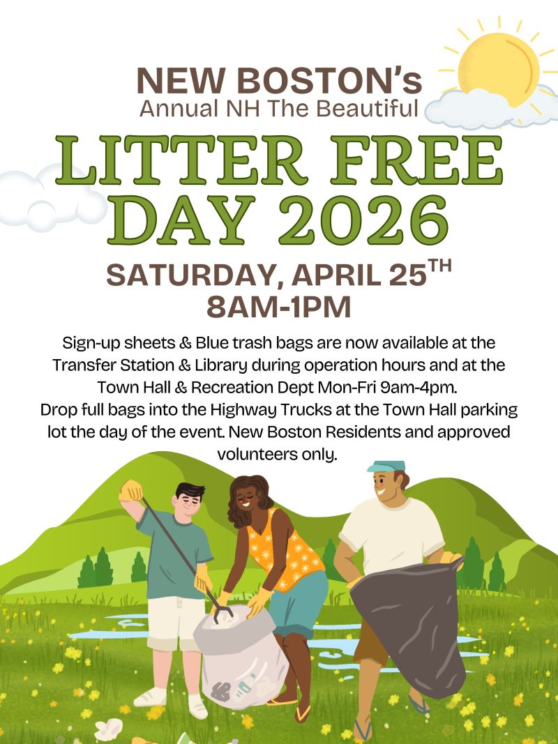 Litter Free Day 2026 Litter Free Day Saturday April 25th 2026 8am-1pm